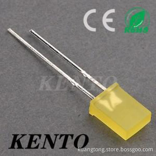 2*3*4mm Square Yellow Diffused Lens Led Diode